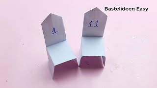 Basteln Mit Papier  Stuhl Basteln Papier  Bastelideen Easy [upl. by Notlrac597]