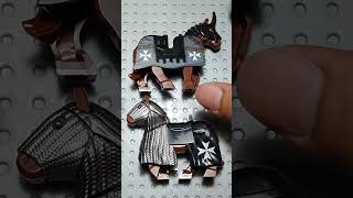 Lego Heavy Armor Horse  Knights of Malta Then Vs Now  Crusaders minifigures lego shorts [upl. by Leivad]