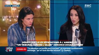 Voile échange tendu entre Apolline de Malherbe et la députée LREM Souad Zitouni [upl. by Catima]