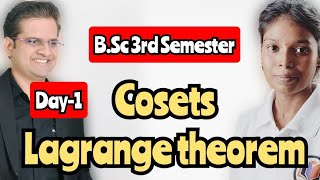 Cosets Lagrange theorem Day 1bedkdian math bsc3rdsemester [upl. by Attekahs]