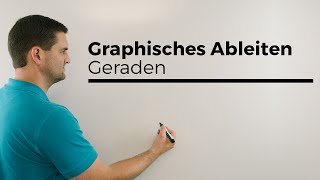 Graphisches Ableiten Geraden Differenzieren Ableitung skizzieren  Mathe by Daniel Jung [upl. by Yrtneg496]