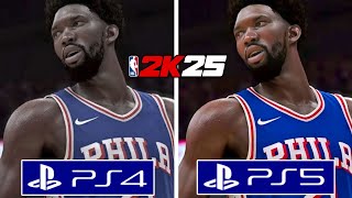 NBA 2K25 PS4 vs PS5 Graphics Comparison [upl. by Yuma]