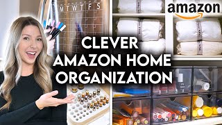 10 CLEVER AMAZON HOME ORGANIZATION IDEAS  STORAGE HACKS [upl. by Auqinal]