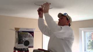 How To Install Speakers In Your Ceiling [upl. by Eeralav]