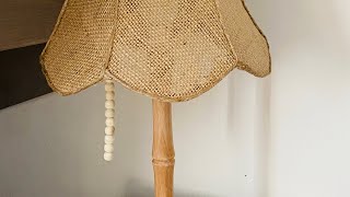 DIY changer une vieille lampe de chevet en un élément chaleureux et tendance [upl. by Aimil47]