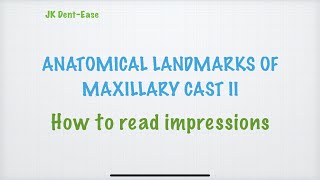 Anatomical landmarks of maxilla II How to read impression NEET MDSBDS [upl. by Schumer]