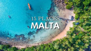 Top 15 Places to Visit in Malta [upl. by Elfrida]