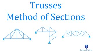 Trusses Method of Sections  Mechanics Statics  Solved examples [upl. by Nnagem]