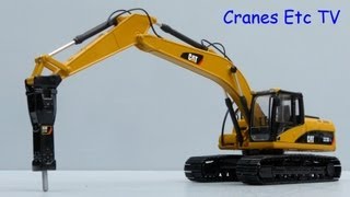 Norscot Caterpillar 323D L Excavator  CAT H120E S Hammer by Cranes Etc TV [upl. by Yancy314]