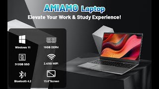 AMIAMO 156quot Laptop Computer Key Features [upl. by Moffitt]