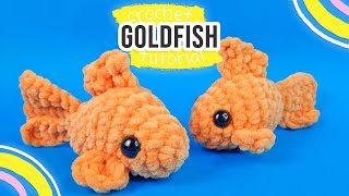 Super Simple Crochet Goldfish  Pattern amp Tutorial [upl. by Fowle]