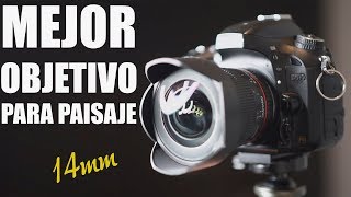 MEJOR OBJETIVO para PAISAJE  14mm SAMYANG [upl. by Landmeier]