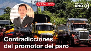 Las contradicciones del empresario que convocó al paro camionero  Noticias UNO [upl. by Euqnomod]