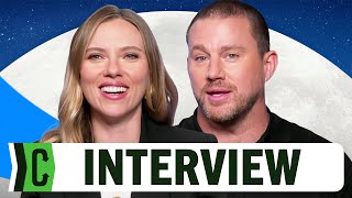 Scarlett Johansson and Channing Tatum Interview Fly Me to The Moon and Directorial Debuts [upl. by Garrott682]