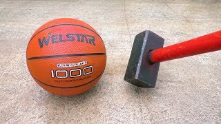 EXPERIMENT HAMMER VS BASKETBALL [upl. by Brandtr615]