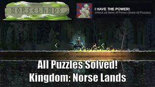 Kingdom Norse Lands DLC All Puzzles Solved I have the Power achievement [upl. by Nyrrad]