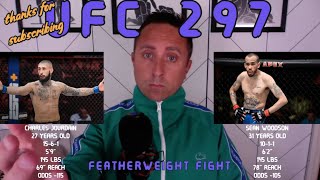 UFC 297 Charles Jourdain vs Sean Woodson Breakdown amp Pick [upl. by Orihakat]