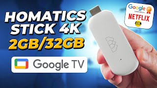 ADEUS Chromecast Chegou o Novo HOMATICS STICK 4K [upl. by Schiro]