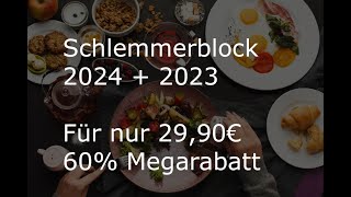 Schlemmerblock 2024  2023 60 Rabatt [upl. by Ariajay]