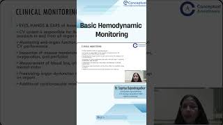 A small overview of Basic Hemodynamic Monitoring by Our Expert Faculty Dr Supriya Gajendragadkar [upl. by Caterina]