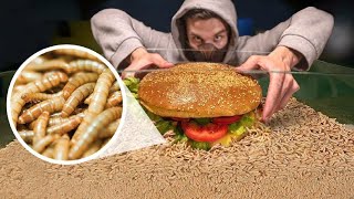 How Quickly The MAGGOTS Eat GIANT BURGER WORMS VS GIANT BURGER TIMELAPSE [upl. by Cassondra]