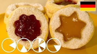 HILDABRÖTCHEN  SPITZBUBEN Weihnachtsplätzchen Rezept [upl. by Arytas497]