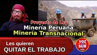 Ley minería peruana y la minería transnacional  voz del sur [upl. by Julianna]