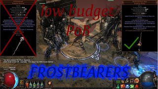 PoE 325 Forged Frostbearers Spectres Low budget PoB and weapon comparison [upl. by Irra928]