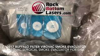 2017 Buffalo Smoke ViroVac Surgical Smoke Evacuator Laser For Sale [upl. by Pietra]