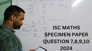 isc maths 2024 specimen paper solved isc class 12 mathematics specimen paper solution 2024 [upl. by Athenian676]