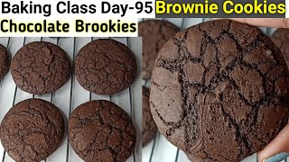 Baking Class Day95Chocolate Brownie CookiesBest Brownie Cookies Recipe Chocolate Brookies Recipe [upl. by Ytisahcal]