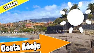 Costa Adeje Tenerife Spain Tour of beach and resort [upl. by Nomed875]