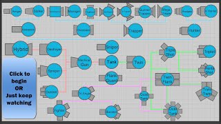 ALL TANKS in Diepio  Interactive video  DIEPIO  DIEPIO [upl. by Ellehcam]