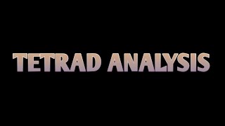 tetrad analysis ordered tetrad and unordered tetrad [upl. by Kial]