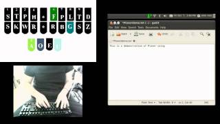 Demonstration of Plover with Qwerty Keyboard [upl. by Dleifrag]