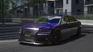 Assetto Corsa Audi A8 V10 S8 Bi Turbo at Cervia GP [upl. by Aikel]