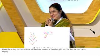 Ovvoru Pookalume Tamil song by KS Chithra at IIS 2018 [upl. by Tnek]