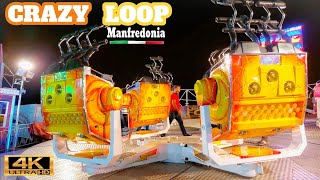 CRAZY LOOP Giostre 2023 🇮🇹 Lunapark 4K [upl. by Doug]