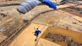 Base jump death  9 News [upl. by Ajar]