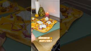 Kürbiswoche 🎃 KürbisFlammkuchen flammkuchen Kürbis ziegenkäse Feige vegetarian [upl. by Lysander]