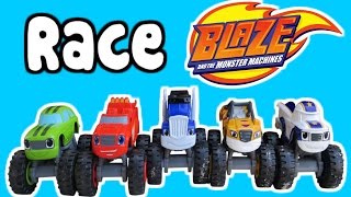 BLAZE AND THE MONSTER MACHINES Race with Blaze Stripes Crusher from Blaze and the Monster Machines [upl. by Quinn639]