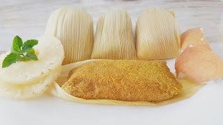 💖TAMALES DULCES DE PIÑA Y COCO DELICIOSOS😙👍 [upl. by Awhsoj]