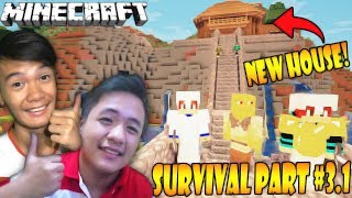 NEW HOUSE with KRISTIAN PH  Minecraft Survival  Part 31 [upl. by Haras]