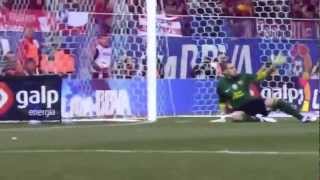 Atletico Madrid vs Barcelona 12 26022012 All Goals and Highlights  Amazing Messis FREE KICK [upl. by Shaper]