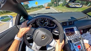 Lamborghini Aventador Roadster  Surprising My 14 Year Old Cousin with a Lambo POV Binaural Audio [upl. by Sifan]