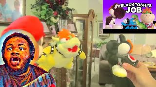 SML Movie Black Yoshis Job REACTION sml bowserjunior blackyoshi jeffy 😂 🏥 [upl. by Emyaj]