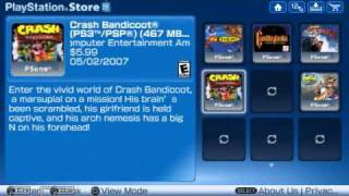 PSP  Playstation Store [upl. by Paresh]