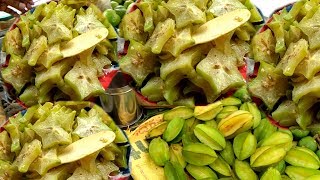 Star Fruit Of India  Awesome Star Fruit CarambolaKamranga Chaat  Bengali Street Food Kolkata [upl. by Jonas372]