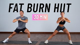 30 MIN FULL BODY CARDIO HIIT Workout For Fat Burn At Home No Equipment [upl. by Nasia]