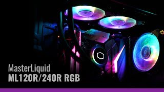 Cooler Master MasterLiquid ML120R  ML240R RGB [upl. by Annala248]